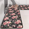 thumbnail image 2 of Kitchen Rugs Sets Of 2,Pioneer Flower Floral Print Pattern Anti Fatigue Kitchen Mat Rugs Non Slip Washable,Decorative Kitchen Floor Mats for Kitchen,Sink,Laundry,17"x47"+17"x47", 2 of 5