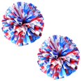 thumbnail image 1 of Lot de 2 Pompons de Cheerleading avec Poignée de Bâton pour Esprit d'Équipe Sports Danse Cheering Enfants Adultes, 1 of 7