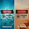 thumbnail image 6 of (2 Pack) Chlorine Gas OSHA Danger Sign 10 Inch X 7 Inch Plastic Sign, Weather Resistant, UV Protected for Workplace, Business, and Construction Site, Made in the USA, 6 of 8