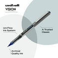 UniballÂ® Visionâ„¢ Rollerball Pens, Fine Point, 0.7 mm, Gray Barrel