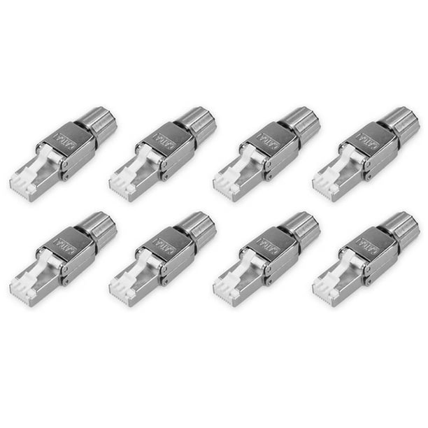 RJ45 Network Connector Pack -Set of 8 Cat6A RJ-45 Network Connectors ...