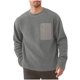 thumbnail image 2 of pstuiky Camisas de manga larga abrigadas para hombre, Sudadera con cuello redondo, manga larga, color liso, para hombre, cómoda y cálida para el hogar tops de invierno para hombre l, 2 of 5