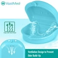 thumbnail image 7 of Orthodontic Retainer Case with Vent Holes, 10 Pack – Blue, 7 of 7