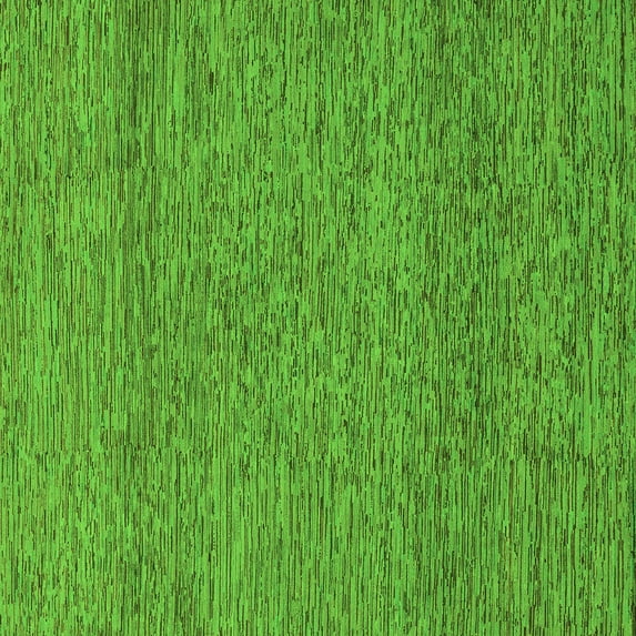 Ahgly Company Indoor Square Abstract Green Modern Area Rugs, 5' Square