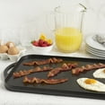 thumbnail image 4 of Nordic Ware Deluxe 16.8" x 11.6" Nonstick Cast Aluminum Reversible Grill Griddle, 4 of 12