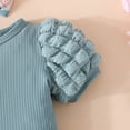 thumbnail image 4 of Utlike Girls Clothing Set Baby Summer Infant Outfit Ruffle Romper Short Set Cute Baby Clothes For Fashion Trend Outfits For Sweet Girls Size 12 Months-18 Months, 4 of 6