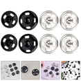 thumbnail image 3 of Miangastore 20 Pairs Sew-on Snap Buttons Metal Snap Fasteners Clothes Press Studs Buttons, 3 of 8
