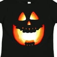 thumbnail image 4 of Inktastic Toothy Grin Pumpkin Face in Orange Glow Boys or Girls Toddler T-Shirt, 4 of 5