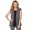 Black and White Ikat Print, variant on LYSSE Piper Twill Vest