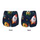 thumbnail image 3 of Balery Spaceships and Stars Pantalones cortos deportivos para mujer con forro y dos bolsillos, elásticos, para entrenamiento, gimnasio, yoga-XX-Large, 3 of 7