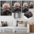 thumbnail image 4 of Designart "Chrysanthemum Scenery in Orange Black" Floral Chysanthemum Metal Art Living Room, 4 of 5