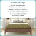 thumbnail image 5 of Now Furniture Full Size Bed Frame, Wooden Platform Bed, Textured Dark Brown, 5 of 7
