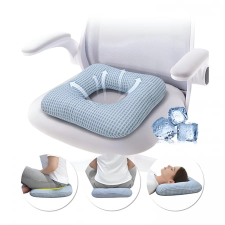 XIBUFE Bed Sore Cushion for Butt,Pressure Ulcer Relief Pillow,Medical Positioning Cushion for Back,Coccyx,Wedge Pillow for Sleeping and Sitting,Post-Surgery Pressure Relief Seat Cushion