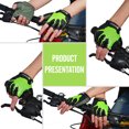 thumbnail image 3 of Guantes deportivos Antideslizante Ciclismo Medio dedo Guantes Amortiguadores Acolchados, 3 of 8