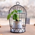 thumbnail image 4 of Iron Birdcage Hanging Planter, Metal Wire Plant Flower Pot Basket Wrought Iron Plant Stands for Plants, Flowers, Garden, Patio, Balcony Outdoor and Indoor Décor, 4 of 6