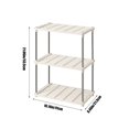 thumbnail image 3 of Fesfesfes 4-Tier Ventilated Shelf Organizer,Adjustable Home Storage Rack for Basement, Closet, Garage (Easy Assembly White Design) Beige, 3 of 5