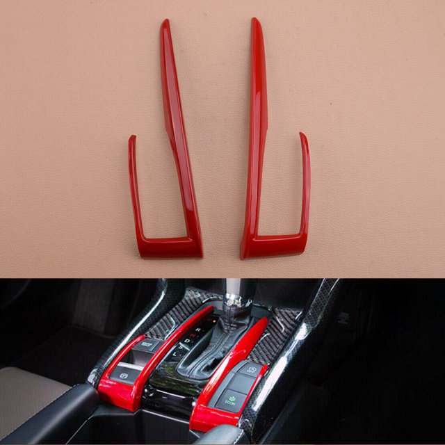 Red Interior Gear Shift Box Panel Cover Trim F for Ram e Fit for Honda for Civic 10th Gen