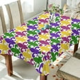 thumbnail image 4 of GZHJMY Mardi Gras Rectangle Tablecloth, Waterproof Stain Wrinkle Resistant Washable Polyester Table Cover for Picnic Dinner Holiday Kitchen Party Decor, 60 x 90 in Home Decor, 4 of 7