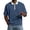 QJ146_Dark Blue, variant on Mens Quarter Zip Polo Shirts Collared Short Sleeve Waffle Pullover Patchwork Loose Fit Tops Wine S