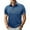 Blue, variant on Big and Tall Shirt for Men Collared Polo Blue Summer T Shirts Casual Big & Tall Pocket Mens Clothes Trendy