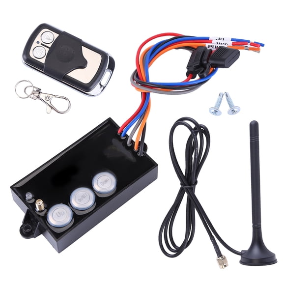 Corfhy G3-H01 Wireless Dump Trailer Remote Control System for 12V Hydraulic Pumps,Dump Trailer Wireless Remote Control Kit 50ft Range Works with Tethered Remotes
