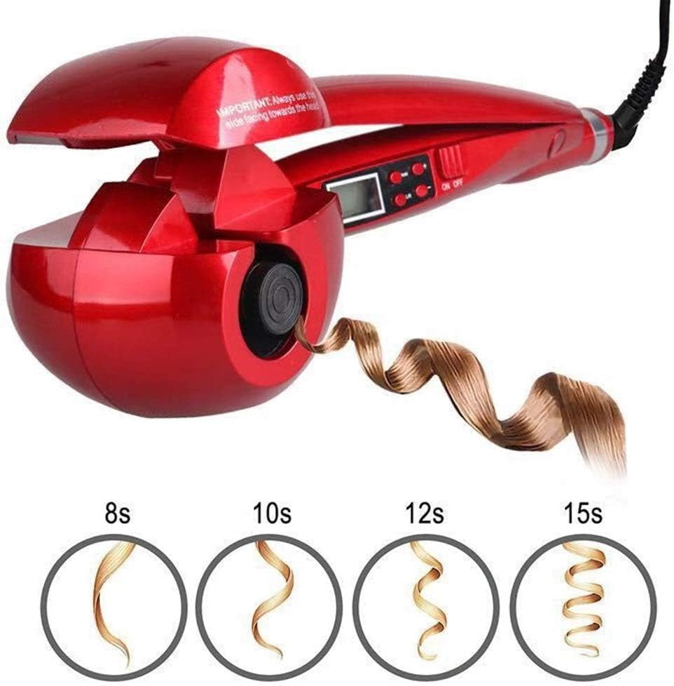 RKXQT Automatic Hair Curler LCD Digital Display Magic Anti-scalding Curlers Wave Hair Styling Tool Ceramic Heating Curling Iron