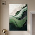 thumbnail image 3 of Green Echoes I Canvas Green Abstract Art by Art Remedy, Gallery Wrapped, 36" x 54", 3 of 7