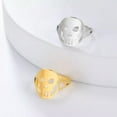 thumbnail image 6 of Skull Stainless Steel Ring Halloween Skeleton Rings Vintage Hollow Jewelry Gift, 6 of 8