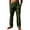 A01-Army Green, variant on USNSM Men's Slacks Casual Ribbed Loose Full Length Trousers Drawstring Elastic Waist Straight Leg Pants with Pockets Army Green M