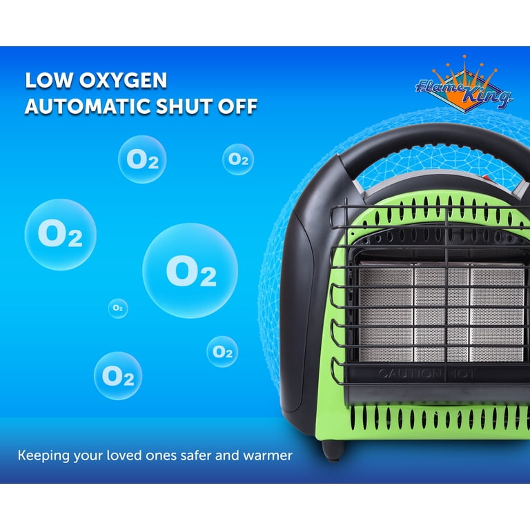 flame king portable propane heaters for indoors Flame King 20,000 BTU Propane Space Radiant Portable Heater for Camping,  Garage, Ice Fishing, Patio