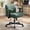 Green, variant on YANGLI Cross Legged Office Chair, Height Adjustable Swivel Desk Chair with Flip-Up Arms, Padded Criss Cross Chair for Home Office & Bedroom