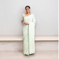 thumbnail image 5 of Georgette Embroidered Saree with Ready Blouse, Cultural Wear for Women, 5 of 7