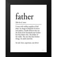 thumbnail image 2 of Lettered And Lined 12x14 Black Modern Framed Museum Art Print Titled - Father Definition 1, 2 of 5