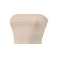 thumbnail image 2 of Women's Basic Casual Strapless Backless Bandeau Tube Top, 2 of 5