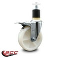 thumbnail image 2 of 5 Inch Nylon Swivel 1-7/8 Inch Expanding Stem Caster Total Lock Brake SCC, 2 of 2