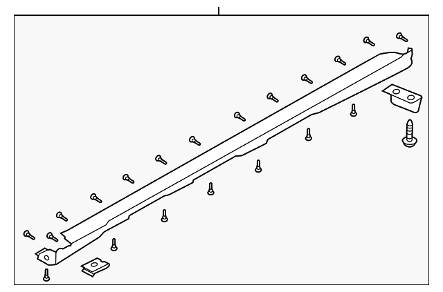 Genuine Oe Hyundai Rocker Molding J9500 Pgy Walmart Com