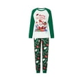 thumbnail image 2 of Elippeo Christmas Pajamas for Family Long Sleeve Santa Snowman Reindeer Print Tops + Pants Set Winter Sleepwear, 2 of 10