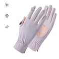 thumbnail image 2 of Ice Silk Driving Gloves for Women UV Protection Touchscreen Non Slip Gloves Breathable Mesh Back Summer Gloves with LOVE Print Free Size, 2 of 9