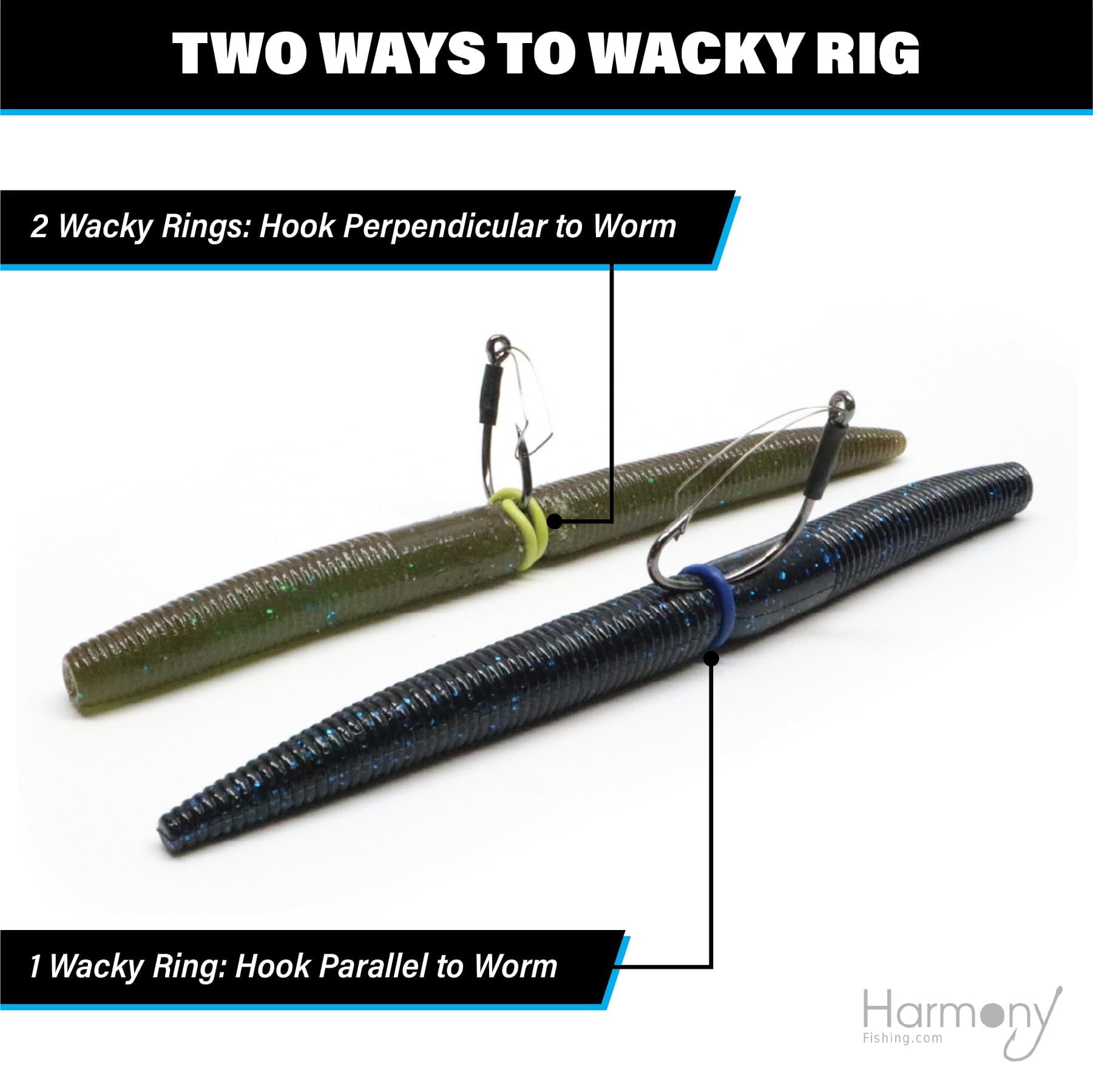 Wacky Rings 100pk O-Rings, Wacky Rigging Senkos Worms Soft