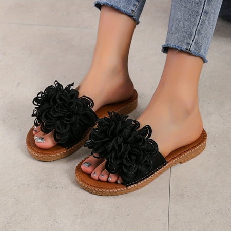 

Flat Slide Sandals Lightweight Open Toe Slip On Shoes Women‘s Fashion Summer Shoes