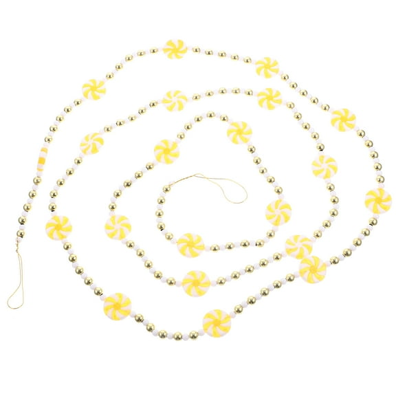 Homoyoyo Small Yellow Acrylic Candy Ornaments Round 1 Set Christmas Tree Decorations Holiday Decor