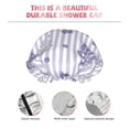 thumbnail image 5 of Kll Bouquet And Lavender Flowers Pattern Shower Cap & Bath Cap For Women,Reversible Oversized Waterproof Shower Caps For All Hair Lengths,Elastic Reusable Bathing Hair Cap, 5 of 9