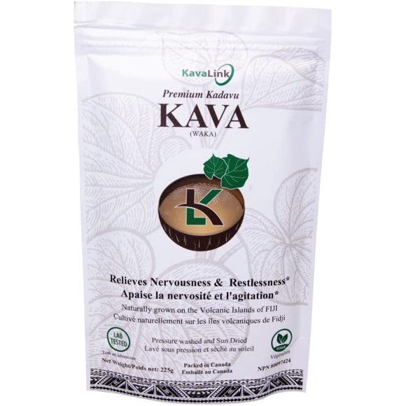 KAVALINK Premium Kadavu Kava (Waka) | Helps Relieve Restlessness and Nervousness (450 Grams)