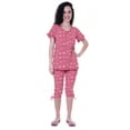 thumbnail image 5 of Moomaya Printed CottonNightwearSet For Womens Top & Capri Pant 2 Piece Sleepwear, 5 of 5