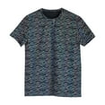 thumbnail image 4 of Camiseta reflectante colorida con patrón, camisetas sueltas de manga corta para hombres y mujeres jóvenes Pompotops oipoqjl2465, 4 of 9