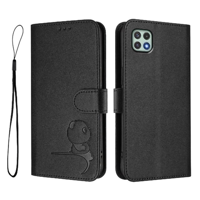 Flip Case for Samsung Galaxy F42 5G RFID Blocking Magnetic Clasp Wallet Case with 3 Card Slots and Kickstand Function
