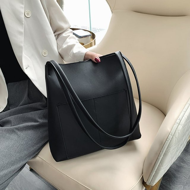 Sac à Bandoulière Rétro pour Femmes, Sac Seau, Sac à Main Décontracté Grande Capacité