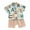 Green, variant on Odeerbi Toddler Two-piece Set Boys Summer Outfits Kids Baby 2025 Casual Letter Print Short Sleeve Shorts Clothes Set Blue