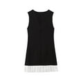 thumbnail image 7 of Arnsht Women's Elegant Splicing Pleated Mini Dress Fashion Round Neck Sleeveless Patchwork Party Office Tank Dresses Black L, 7 of 7