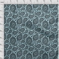 thumbnail image 4 of oneOone Velvet Light Blue Fabric Asian Paisley Block Sewing Craft Projects Fabric Prints By Yard 58 Inch Wide, 4 of 5